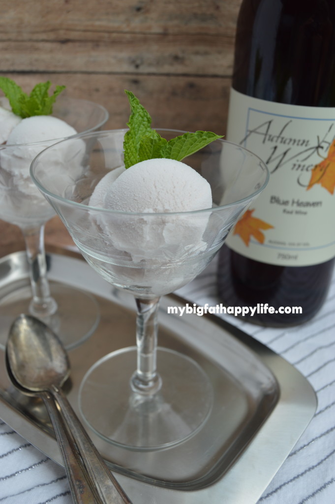 Wine Ice Cream - the perfect dessert | mybigfathappylife.com