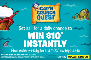 Cap'n Crunch Treasure Quest daily Instant Win game and Sweepstakes #CapnCrunchQuest #CollectiveBias #ad | mybigfathappylife.com