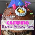 Camping Themed Birthday Party; kids birthday party | mybigfathappylife.com