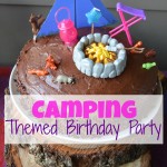 Camping Themed Birthday Party; kids birthday party | mybigfathappylife.com