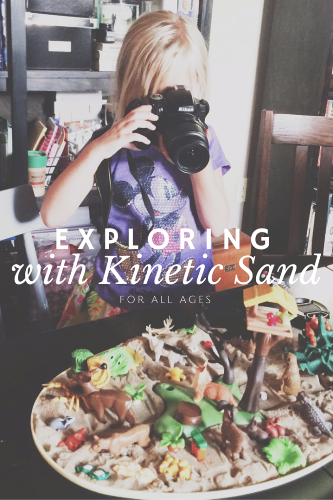 Exploring Kinetic Sand - a fun way to play| mybigfathappylife.com