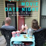 Backyard Movie Date Night and Brown Cow Milkshakes with Dr Pepper® Cherry #ShareFunshine (ad) | mybigfathappylife.com