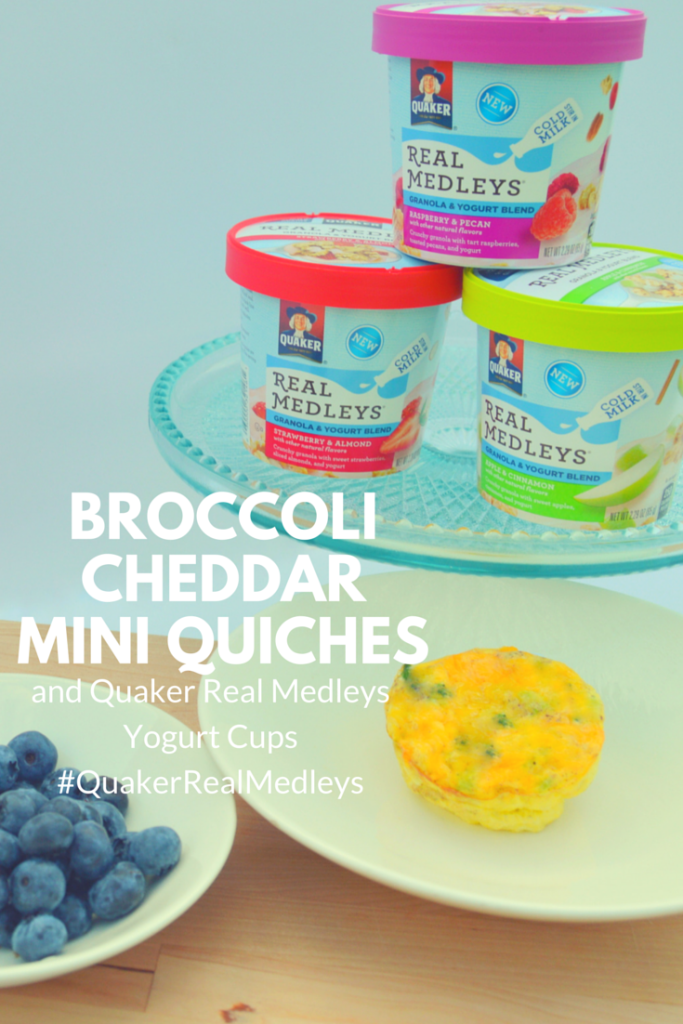 Broccoli Cheddar Mini Quiches with Quaker Real Medleys #QuakerRealMedleys #cbias (ad) | mybigfathappylife.com