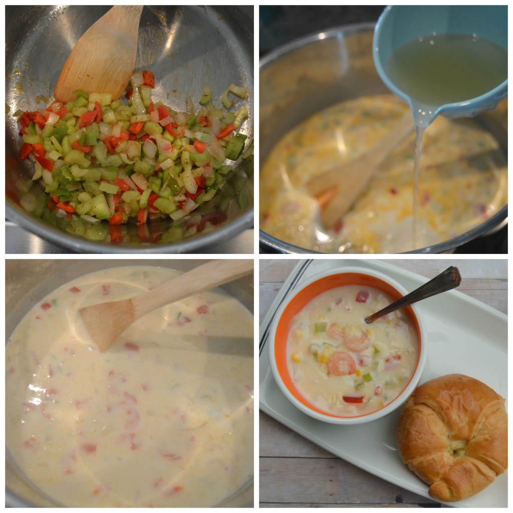 Corn Shrimp Soup with Swanson Chicken Broth #SwansonSummer #cbias (ad) | mybigfathappylife.com