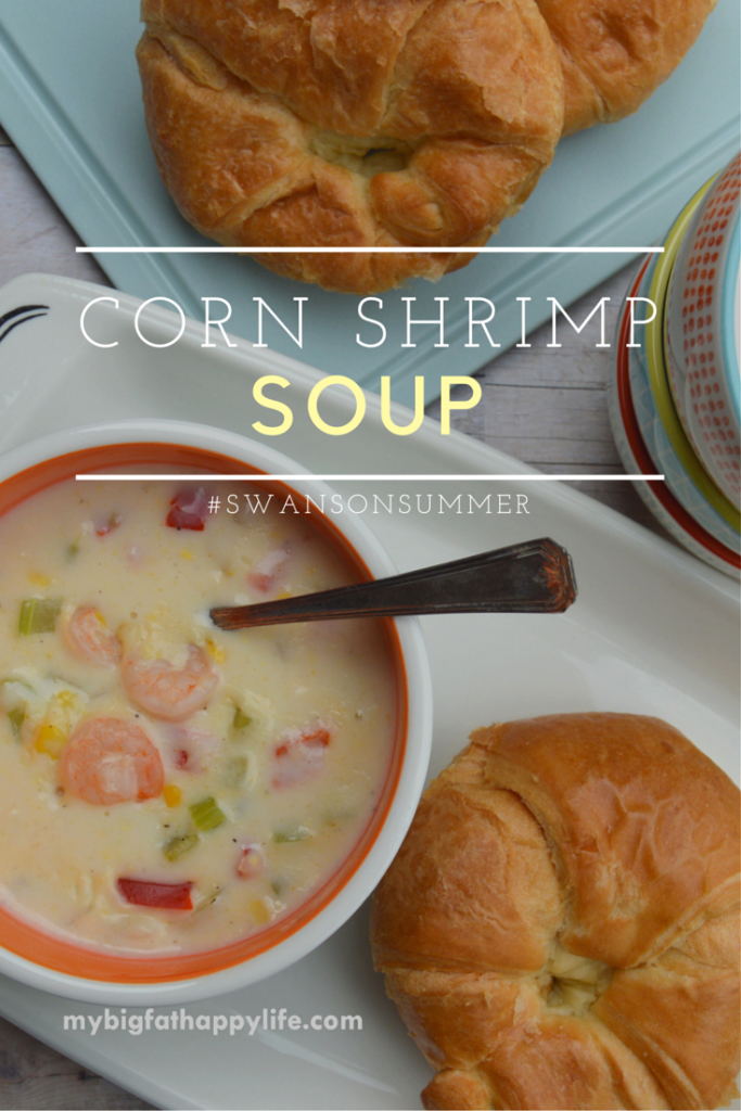 Corn Shrimp Soup with Swanson Chicken Broth #SwansonSummer #cbias (ad) | mybigfathappylife.com