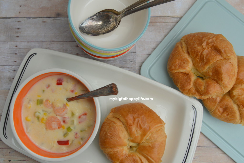 Corn Shrimp Soup with Swanson Chicken Broth #SwansonSummer #cbias (ad) | mybigfathappylife.com