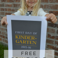 First Day of School Free Printable | mybigfathappylife.com