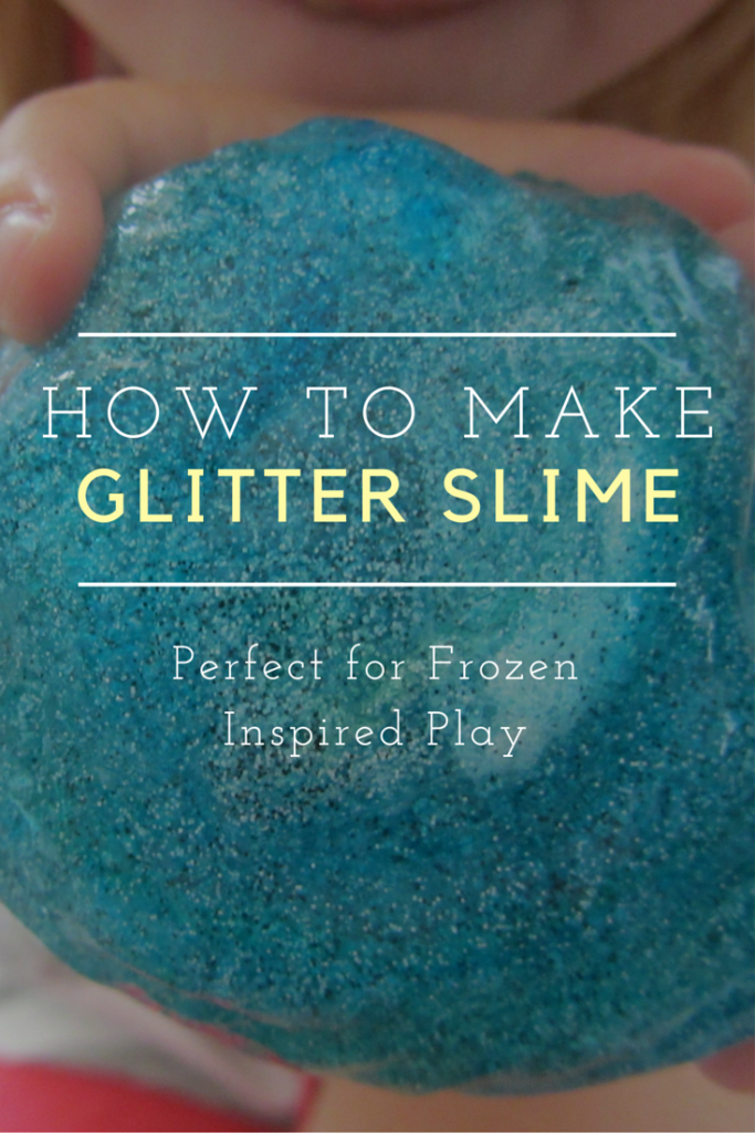 How to Make Glitter Slime | mybigfathappylife.com