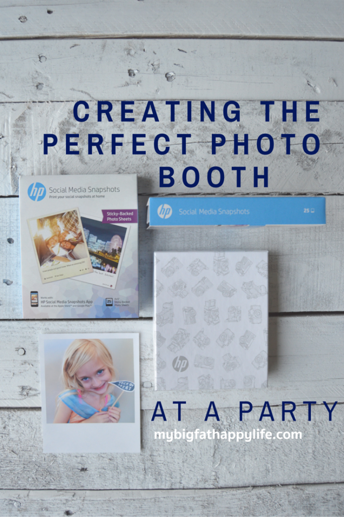 Creating the Perfect Photo Booth at a Party #StickaPic #ad | mybigfathappylife.com