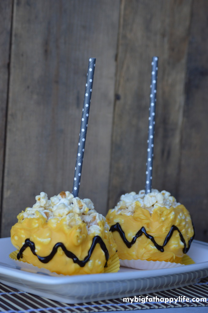 Charlie Brown Popcorn Balls #peanutsmovie #Albertsons #ad | mybigfathappylife.com