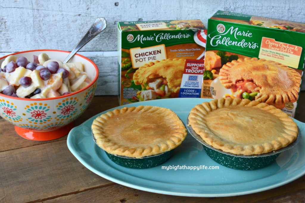 Chicken Pot Pie + Honey Fruit Salad #PotPiePlease #ad | mybgfathappylife.com