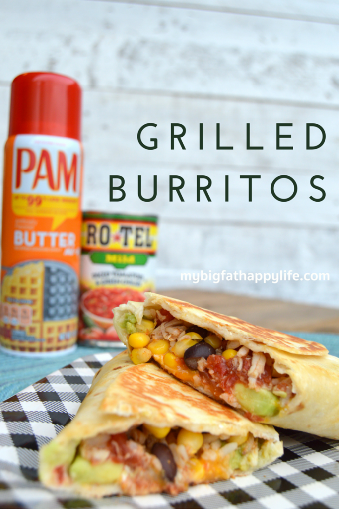 Grilled Burrito Recipe - an easy and fast weeknight dinner option #YesYouCAN #ad | mybigfathappylife.com
