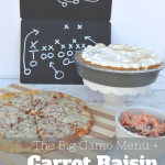 The Big Game Menu + Carrot Raisin Salad Recipe #TeamPizza #CB AD | mybigfathappylife.com
