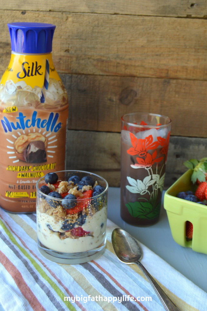 Dairy-Free Granola Trifle paired with Silk Nutchello #HelloNutchello #ad | mybigfathappylife.com