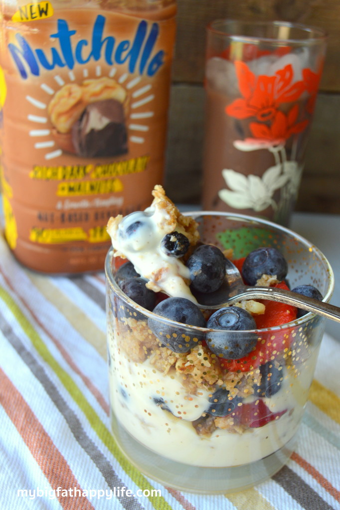 Dairy-Free Granola Trifle paired with Silk Nutchello #HelloNutchello #ad | mybigfathappylife.com