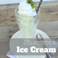 The perfect ice cream for St. Patrick's Day - Shamrock Ice Cream, homemade mint ice cream | mybigfathappylife.com