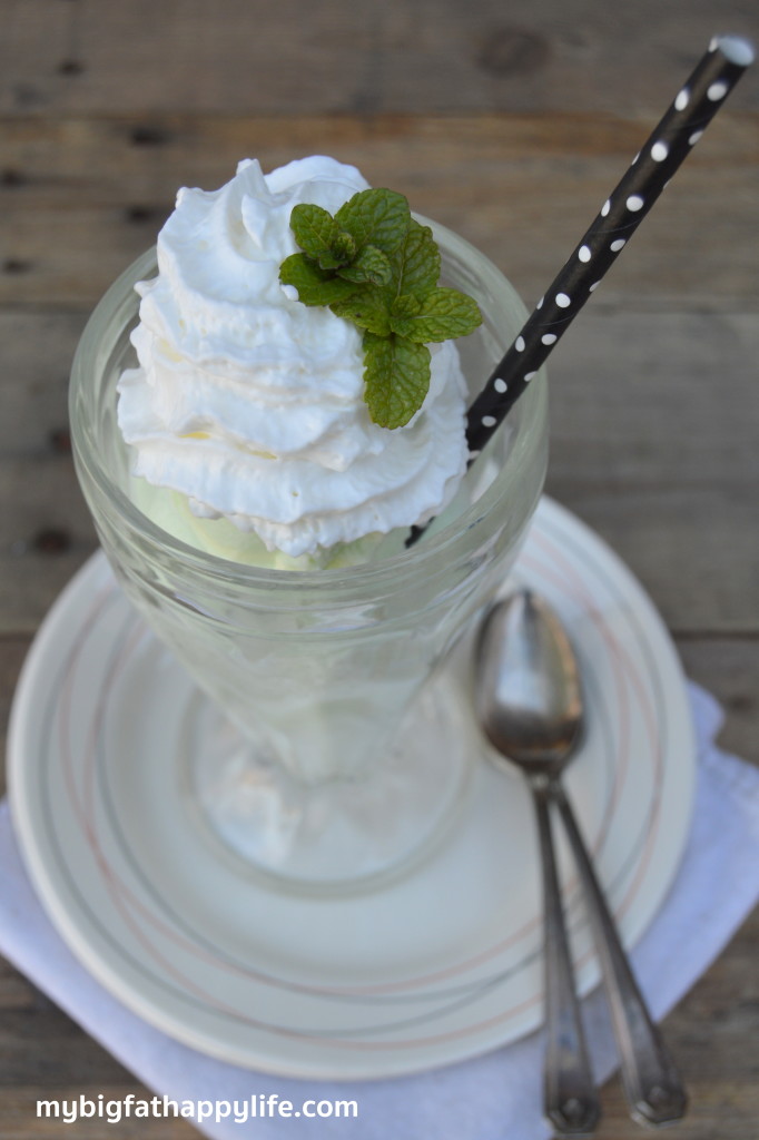 The perfect ice cream for St. Patrick's Day - Shamrock Ice Cream, homemade mint ice cream | mybigfathappylife.com