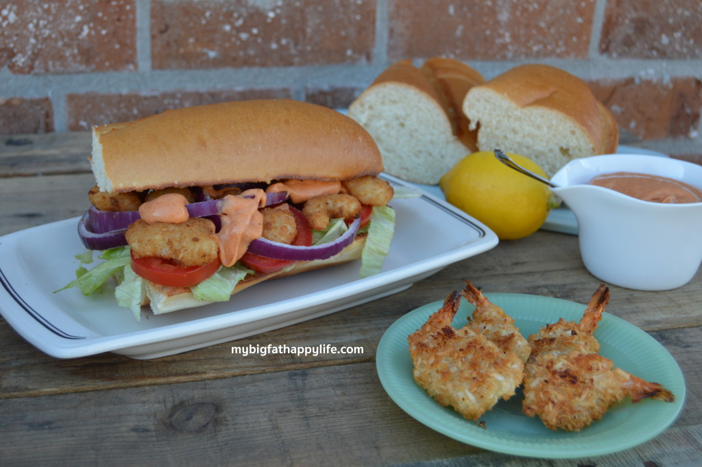 Shrimp Po-Boy with Remoulade Sauce | mybigfathappylife.com