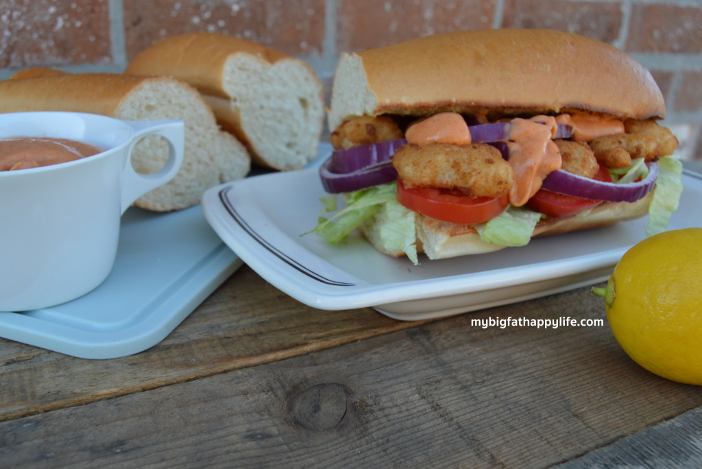 Shrimp Po-Boy with Remoulade Sauce | mybigfathappylife.com