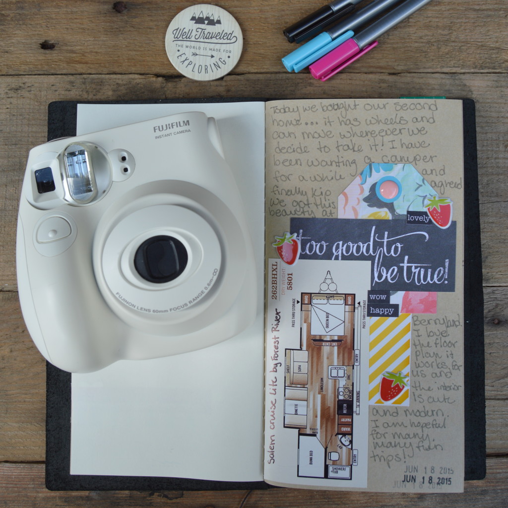 How to Record Your Travel Memories with a Midori Traveler's Notebook | mybigfathappylife.com