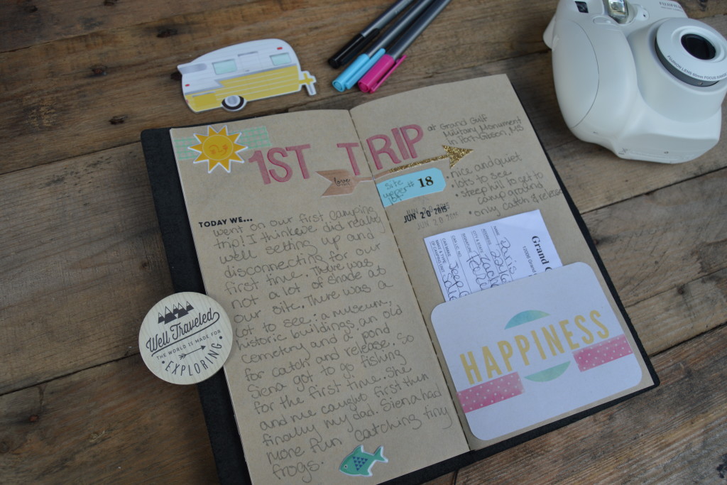 How to Record Your Travel Memories with a Midori Traveler's Notebook | mybigfathappylife.com