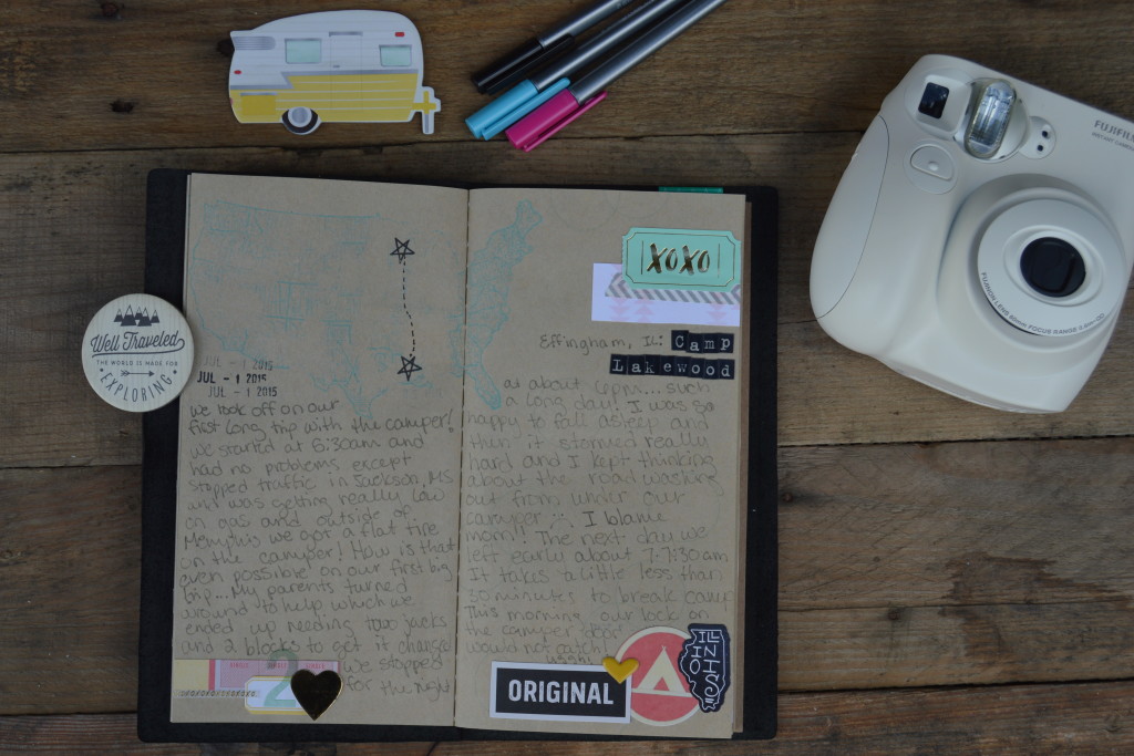 How to Record Your Travel Memories with a Midori Traveler's Notebook | mybigfathappylife.com