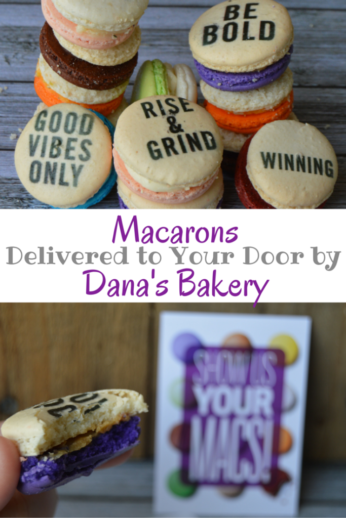 Looking for a fun favor, a unique gift or a treat for yourself? Macarons Delivered to Your Door by Dana's Bakery is the perfect solution. #DANASBAKERY #ad | mybigfathappylife.com