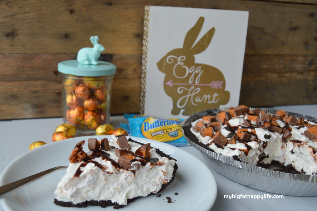 No Bake BUTTERFINGER® Cream Pie, the perfect dessert for Easter #EggcellentTreats #ad | mybigfathappylife.com