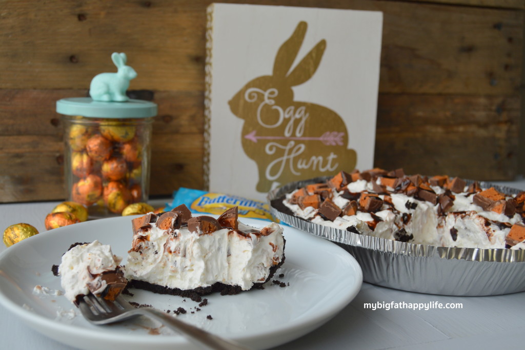 No Bake BUTTERFINGER® Cream Pie, the perfect dessert for Easter #EggcellentTreats #ad | mybigfathappylife.com