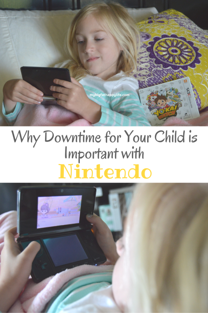 Why Downtime for Your Child is Important with Nintendo + Giveaway #YOKAIWATCH #IC #ad | mybigfathappylife.com
