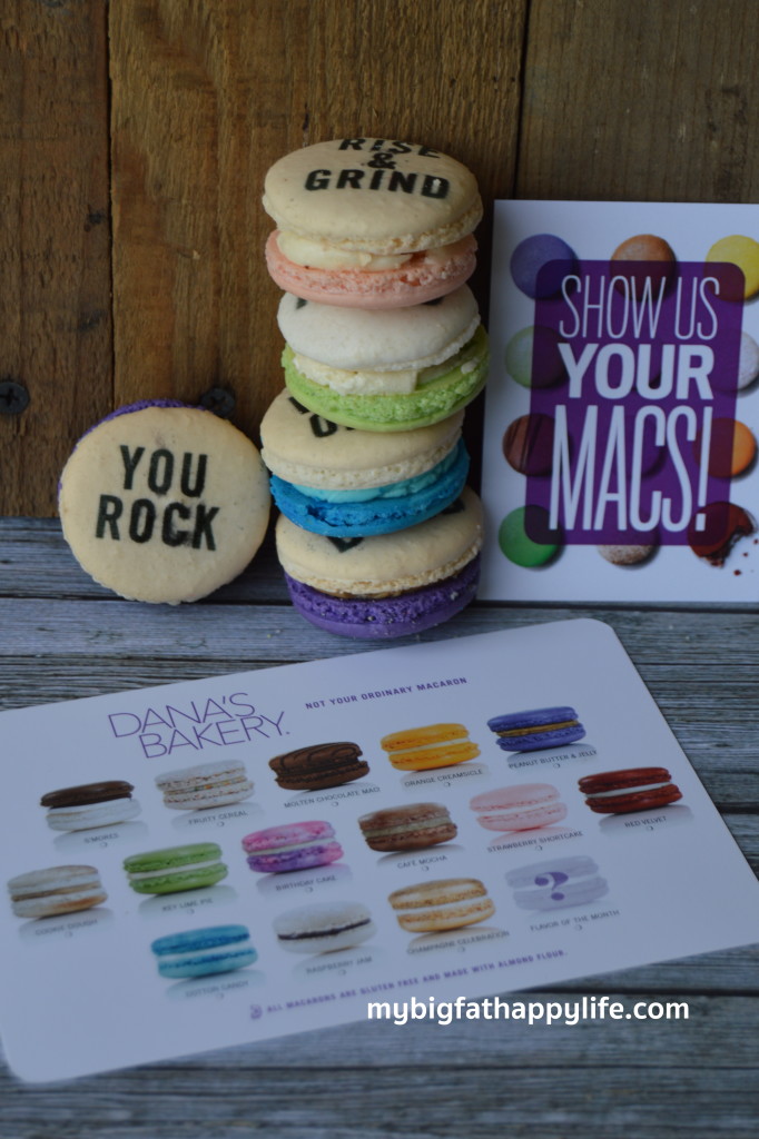 Looking for a fun favor, a unique gift or a treat for yourself? Macarons Delivered to Your Door by Dana's Bakery is the perfect solution. #DANASBAKERY #ad | mybigfathappylife.com