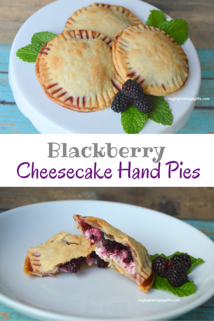 Blackberry Cheesecake Hand Pies, a perfect summertime dessert | mybigfathappylife.com