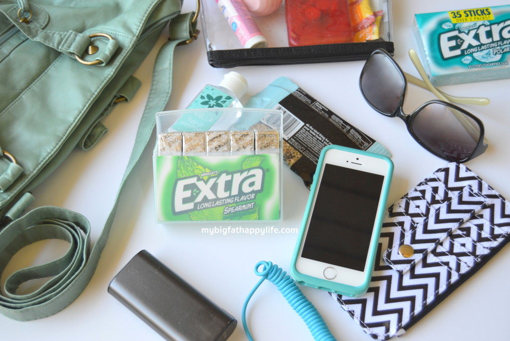 What's in my purse? Travel Edition - a list of what I always take in my purse when I travel #GIVEEXTRAGETEXTRA #Walmart | mybigfathappylife.com