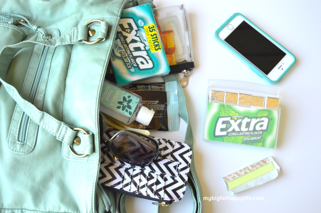 What's in my purse? Travel Edition - a list of what I always take in my purse when I travel #GIVEEXTRAGETEXTRA #Walmart | mybigfathappylife.com