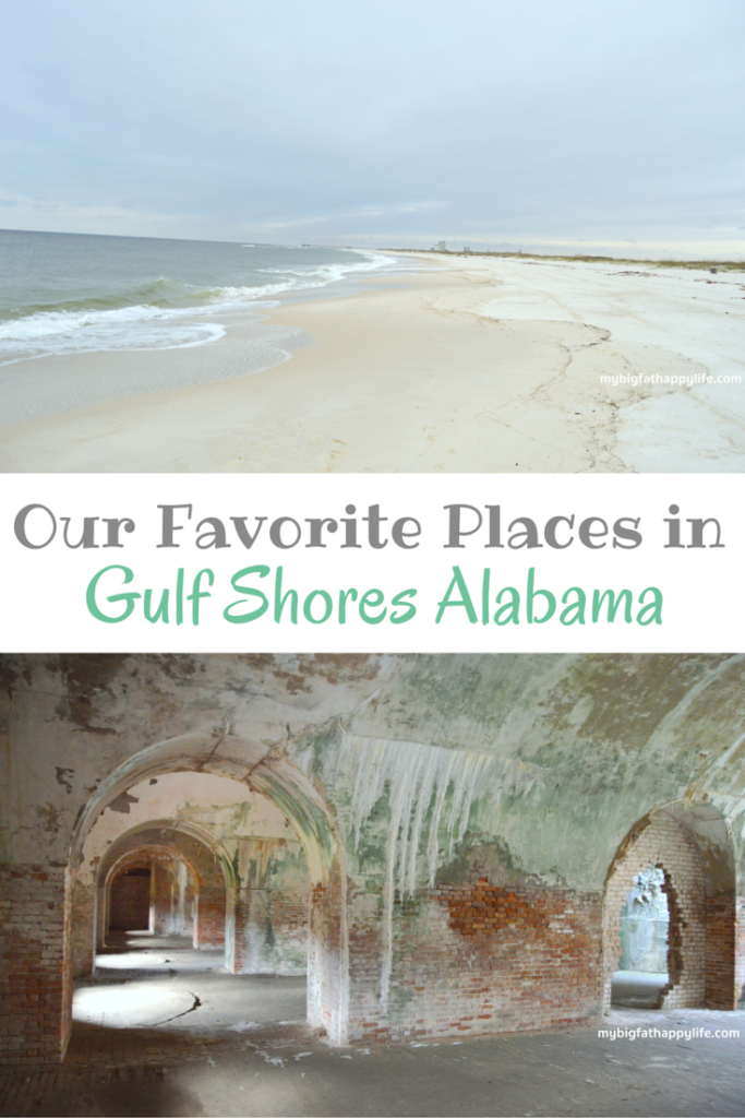 Our Favorites Places in Gulf Shores, Alabama including the beach, Fort Morgan, Tacky Jacks and Doc's RV Park | mybigfathappylife.com