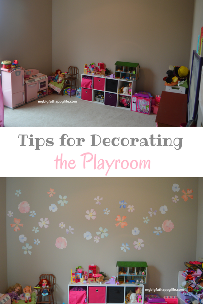 Tips for Decorating a Playroom with Fathead vinyl decals #ad | mybigfathappylife.com