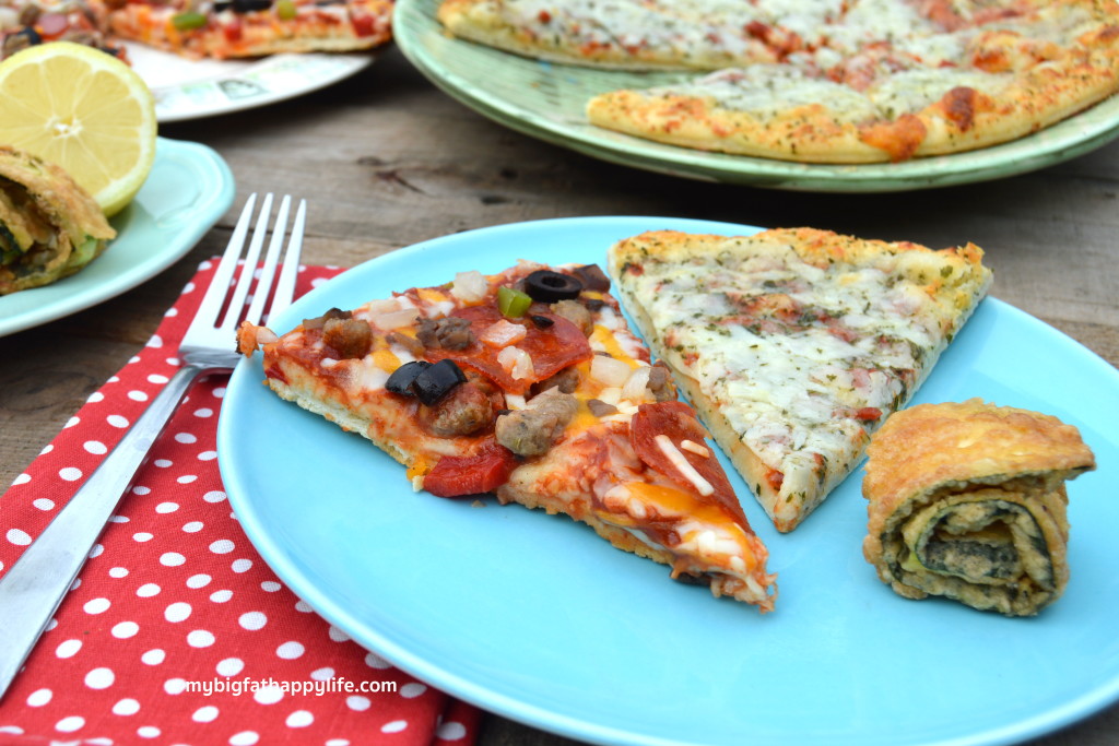 Fried Zucchini Roll-ups with Red Barron Pizza #TimelessPizza (ad) | mybigfathappylife.com