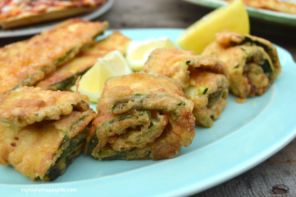 Fried Zucchini Roll-ups with Red Barron Pizza #TimelessPizza (ad) | mybigfathappylife.com
