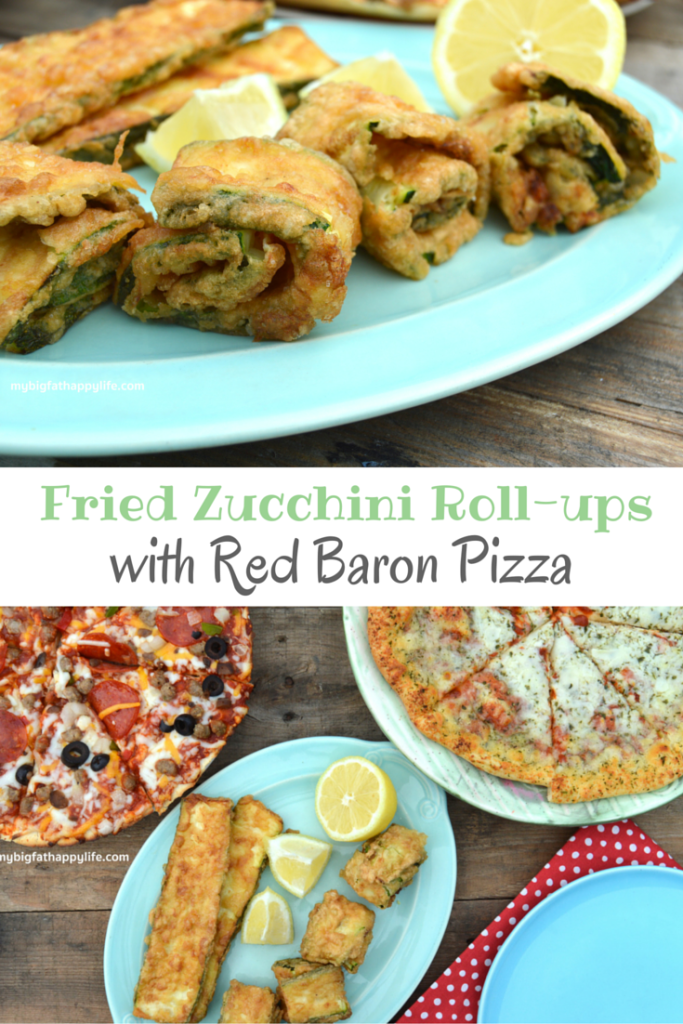 Fried Zucchini Roll-ups with Red Baron Pizza #TimelessPizza (ad) | mybigfathappylife.com