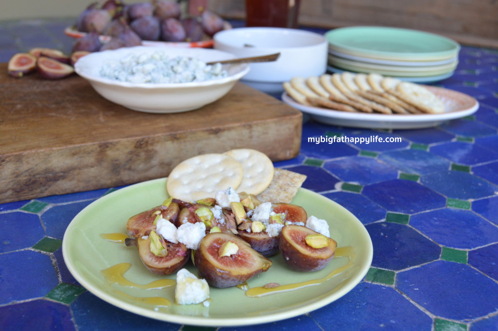 Blue Fig Appetizer; perfect for a summer afternoon or party | mybigfathappylife.com