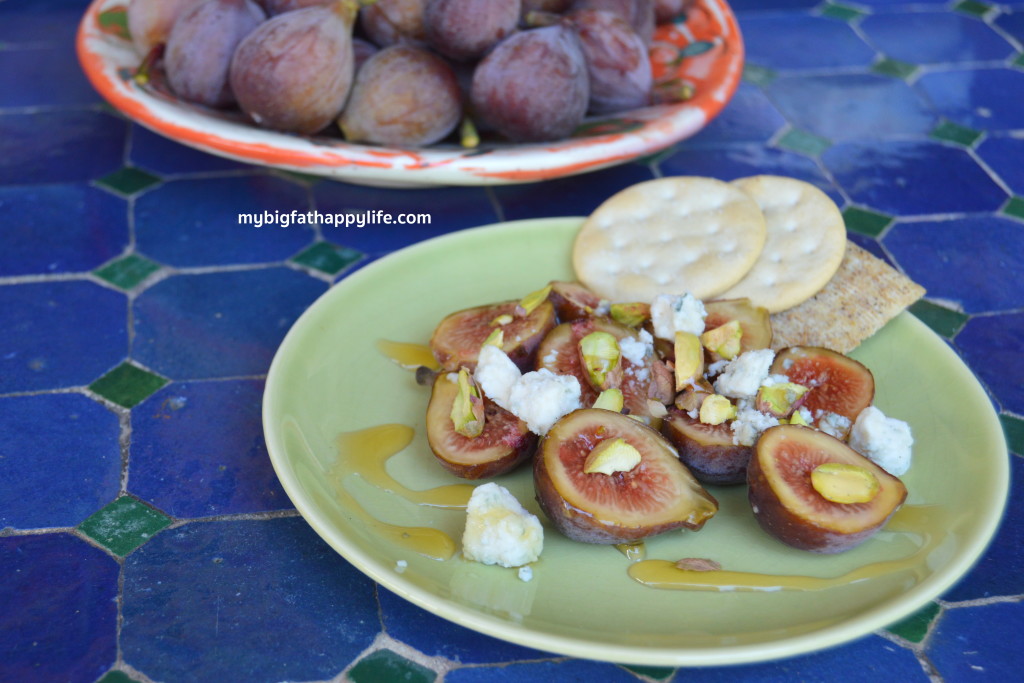 Blue Fig Appetizer; perfect for a summer afternoon or party | mybigfathappylife.com