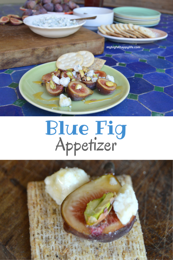 Blue Fig Appetizer; perfect for a summer afternoon or party | mybigfathappylife.com