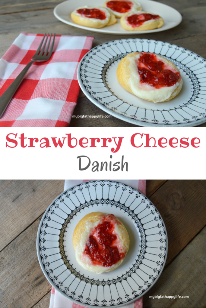 Strawberry Cheese Danish, a delicious breakfast | mybigfathappylife.com