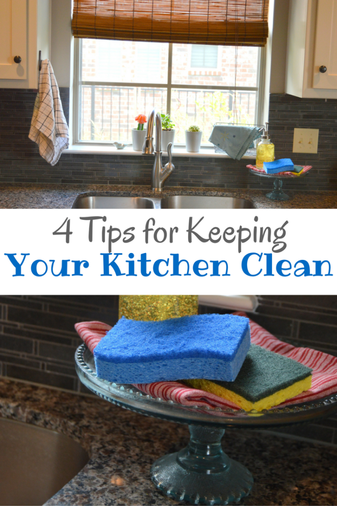 4 Tips for Keeping Your Kitchen Clean #ScotchBriteSponges #ad | mybigfathappylife.com