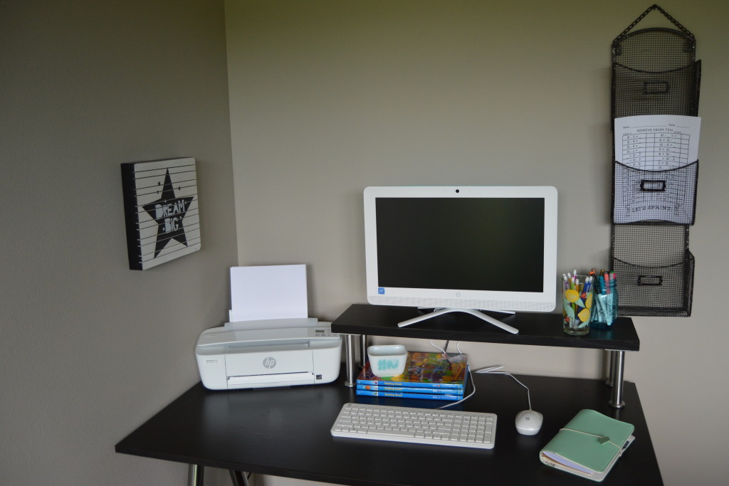 How to Setup a Homework Station #BTSwithHP #ad | mybigfathappylife.com