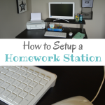 How to Setup a Homework Station #BTSwithHP #ad | mybigfathappylife.com