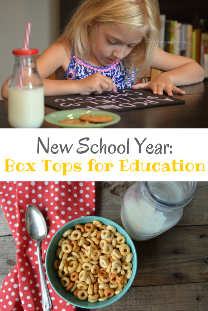 New School Year: Box Tops for Education #BuyClipSendEarn #simplesavingsrealsuccess #ad | mybigfathappylife.com