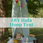 DIY Hula Hoop Tent #FreeToBe (ad) | mybigfathappylife.com