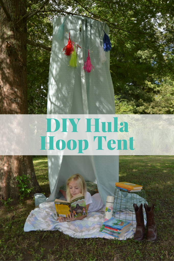 DIY Hula Hoop Tent #FreeToBe (ad) | mybigfathappylife.com