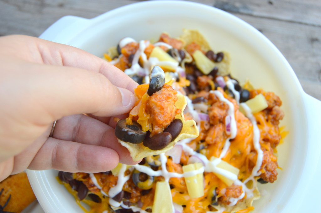 Halloween Inspired BBQ Chicken Nachos #20MinutesToTasty #ad | mybigfathappylife.com